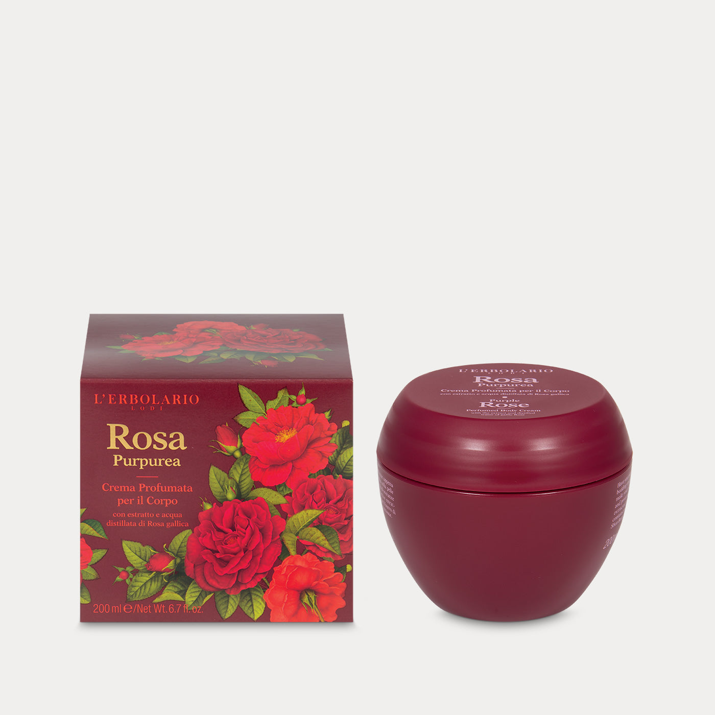 Crema Profumata per il Corpo Rosa Purpurea