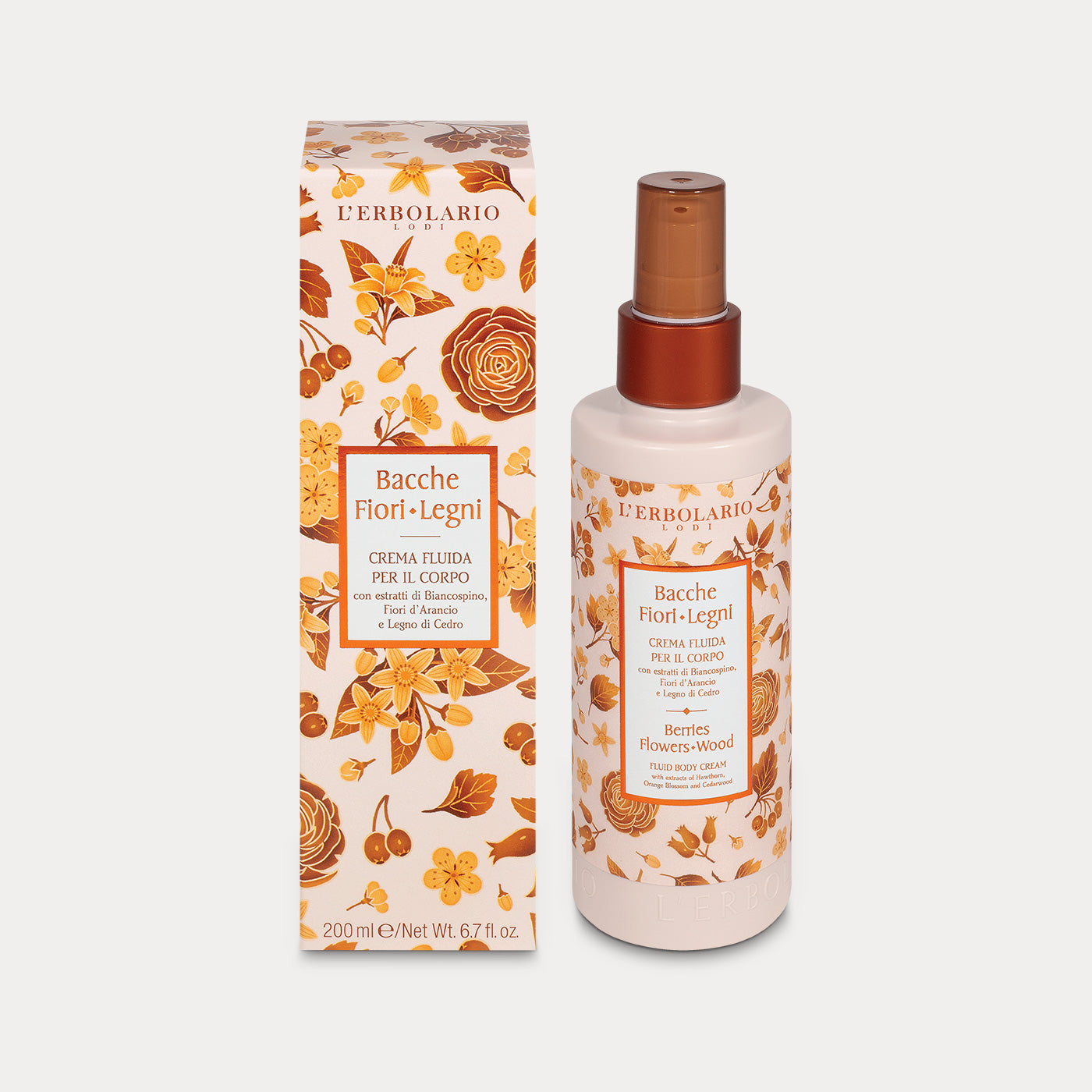 Crema Fluida per il Corpo Bacche Fiori Legni