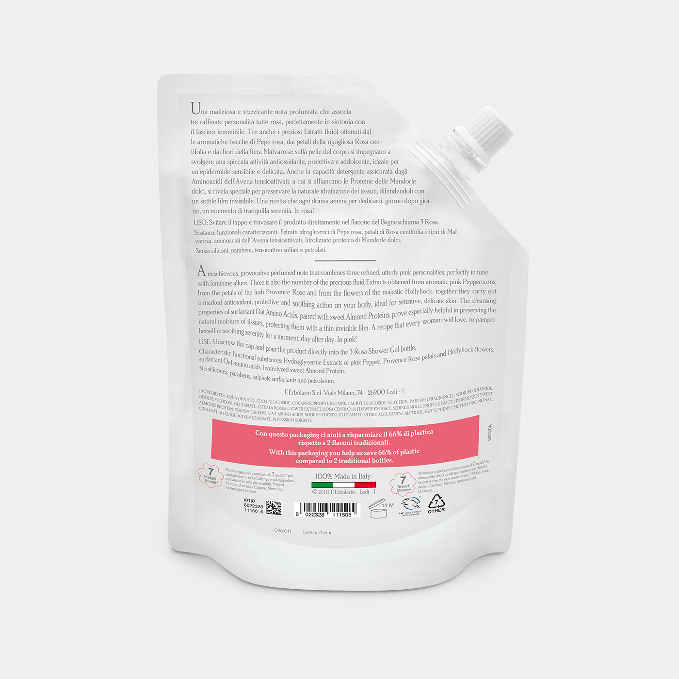 Ecoricarica Bagnoschiuma 3 Rosa