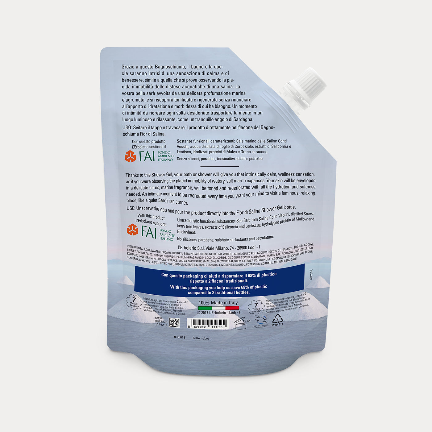 Ecoricarica Bagnoschiuma Fior di Salina