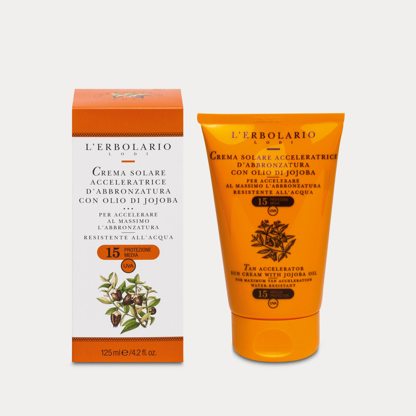 Crema Solare Corpo Acceleratrice d'Abbronzatura SPF 15