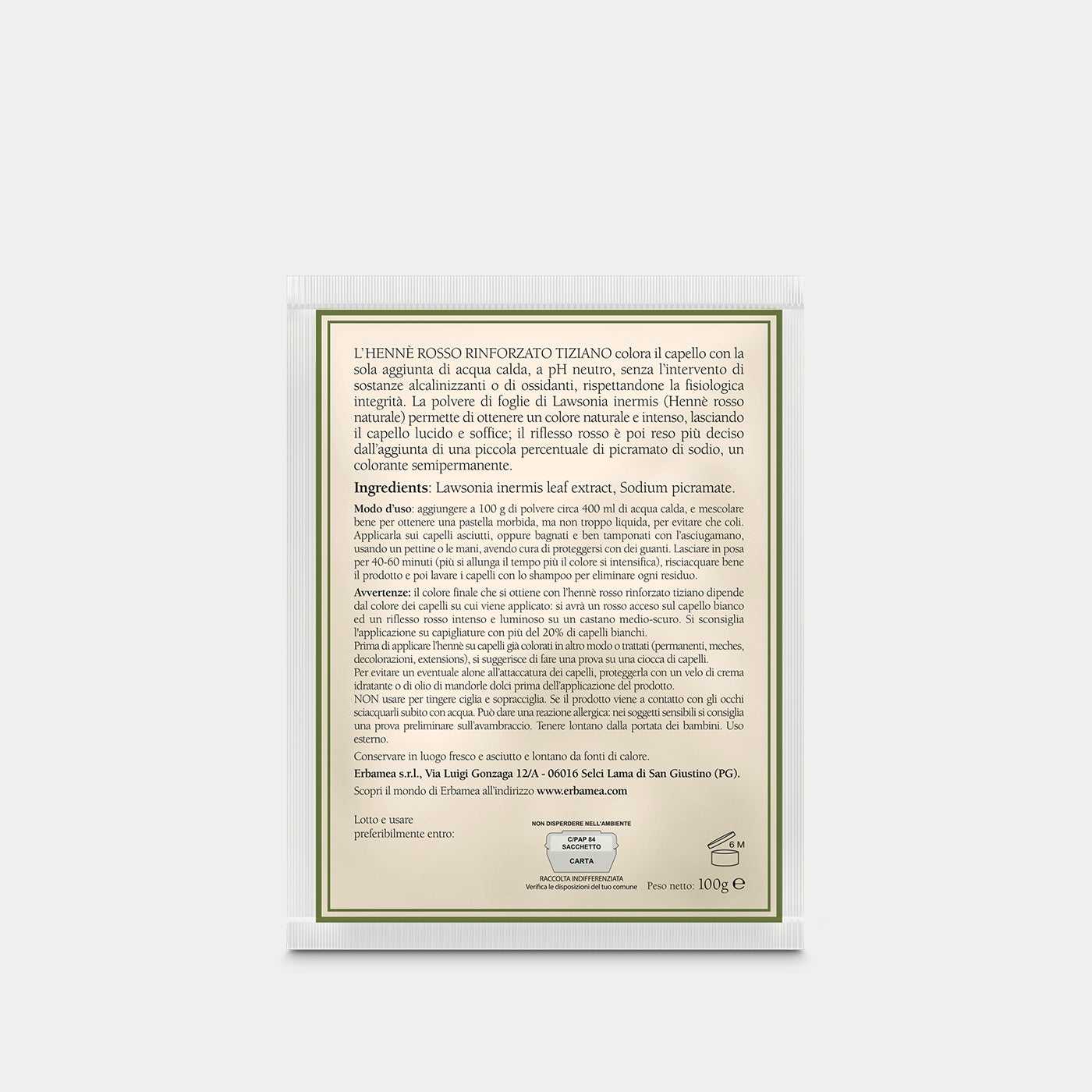 Hennè Rosso Rinforzato Tiziano