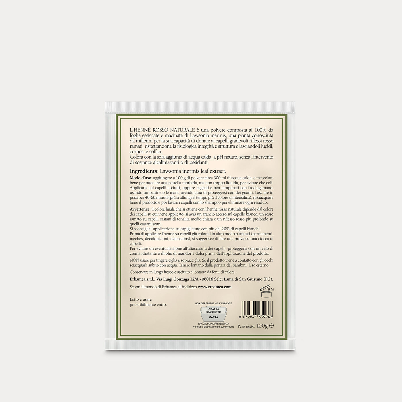 Hennè Naturale Rosso