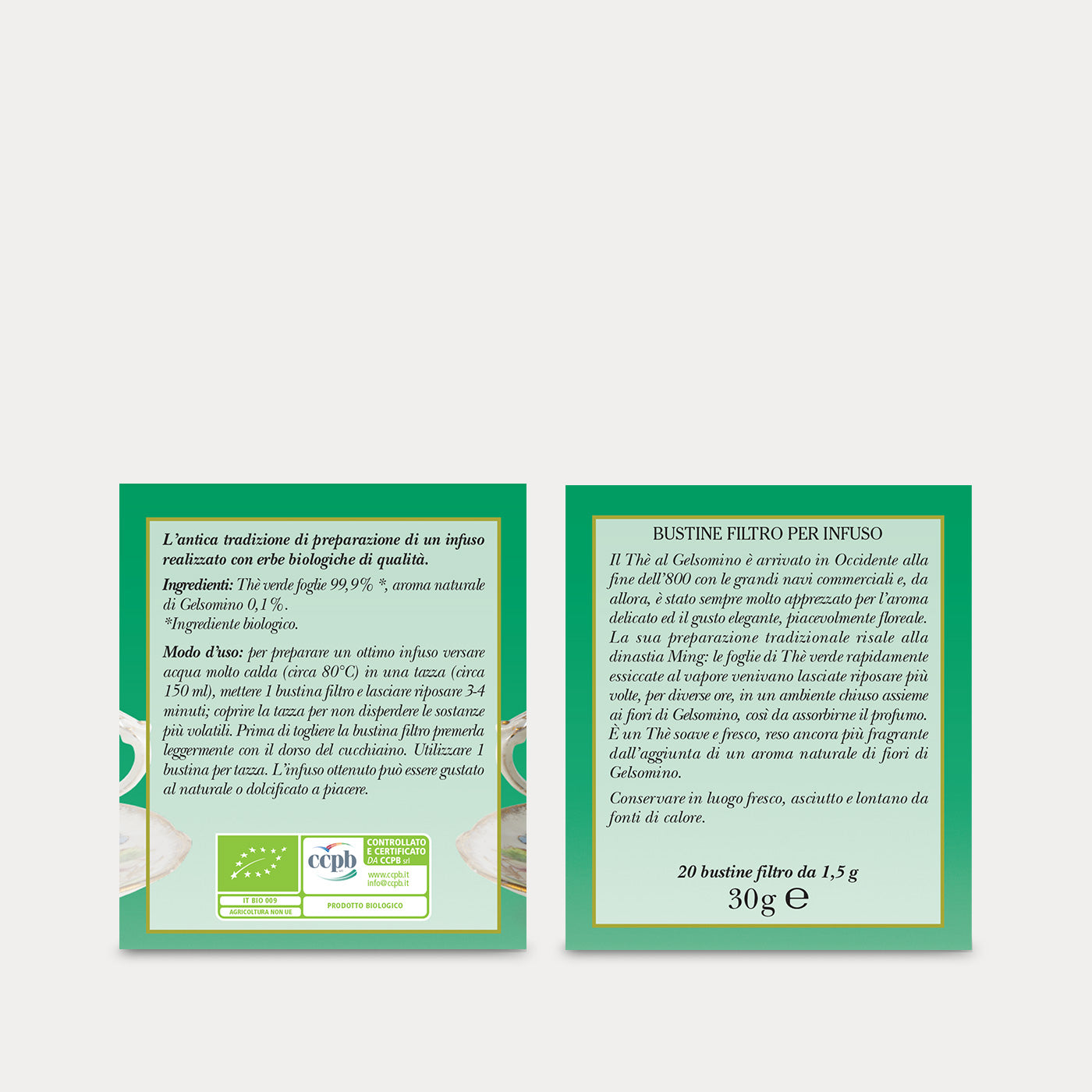 Infuso al Thè Verde al Gelsomino