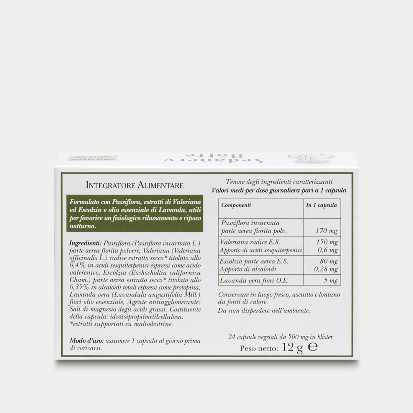 Integratore Sedanerv Notte