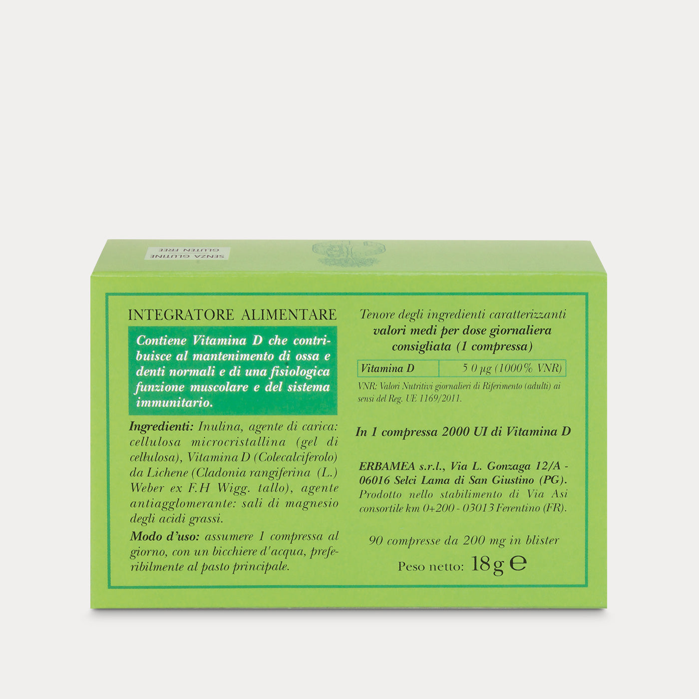 Integratore Vitamina D3 da Lichene