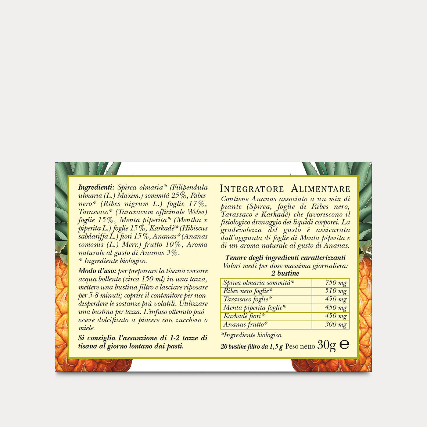 Tisana biologica Ananas Cell