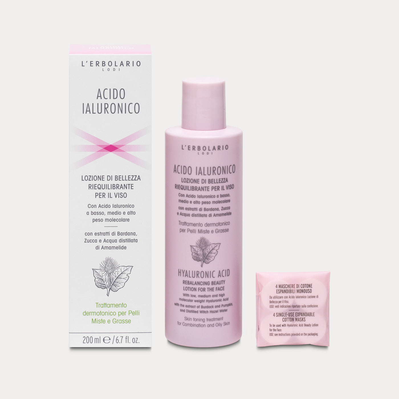 Lozione per Pelli Miste e Grasse Acido Ialuronico