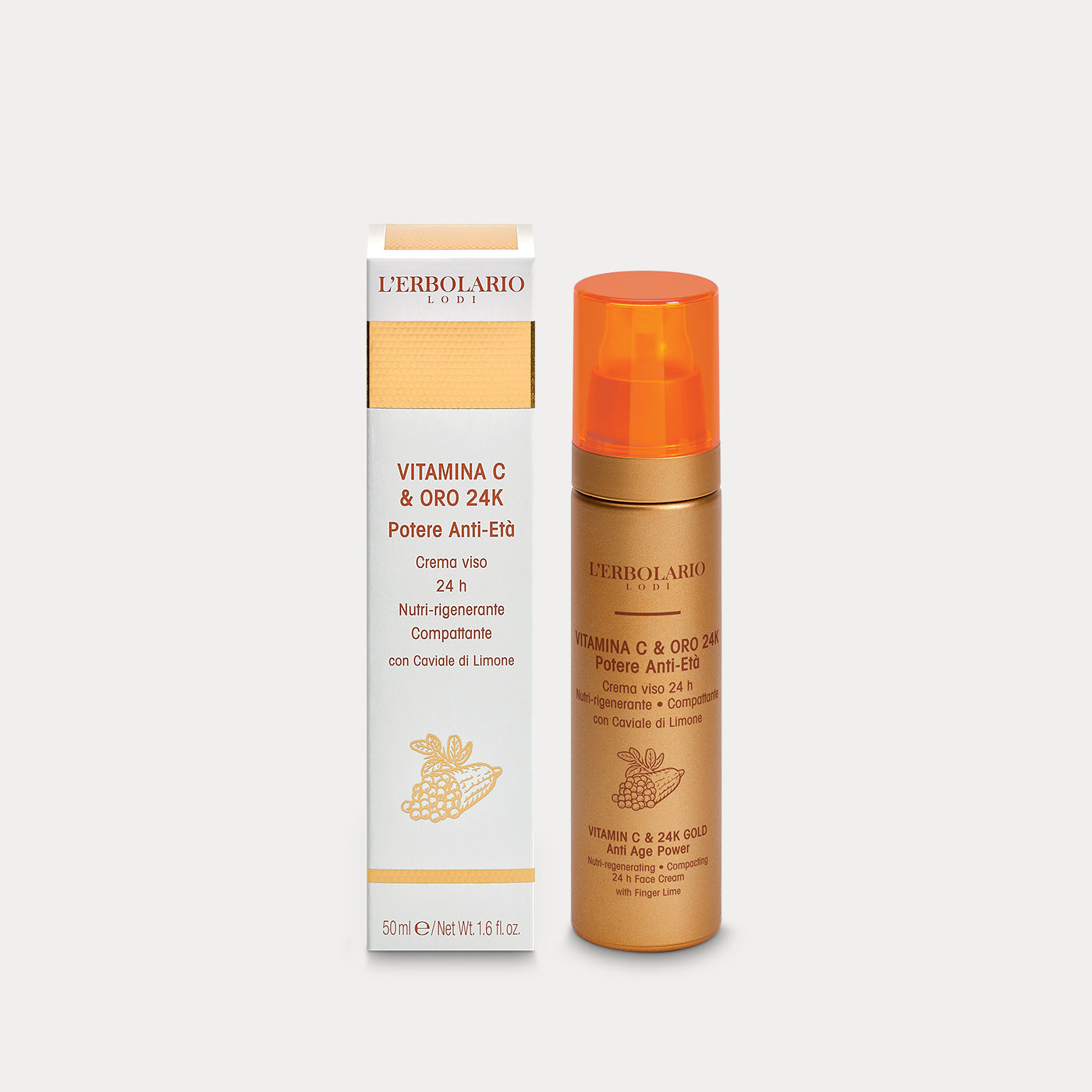 Crema Viso Vitamina C & Oro 24K