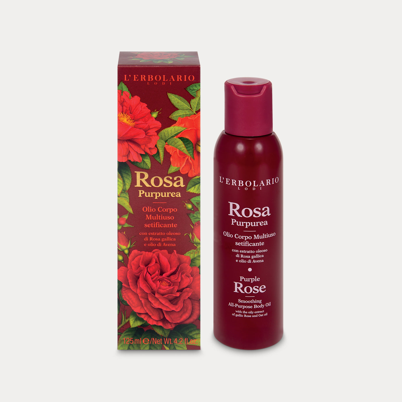 Olio Corpo Multiuso Setificante Rosa Purpurea
