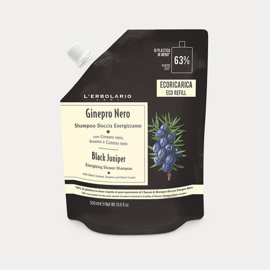 Ecoricarica Shampoo Doccia Energizzante Ginepro Nero
