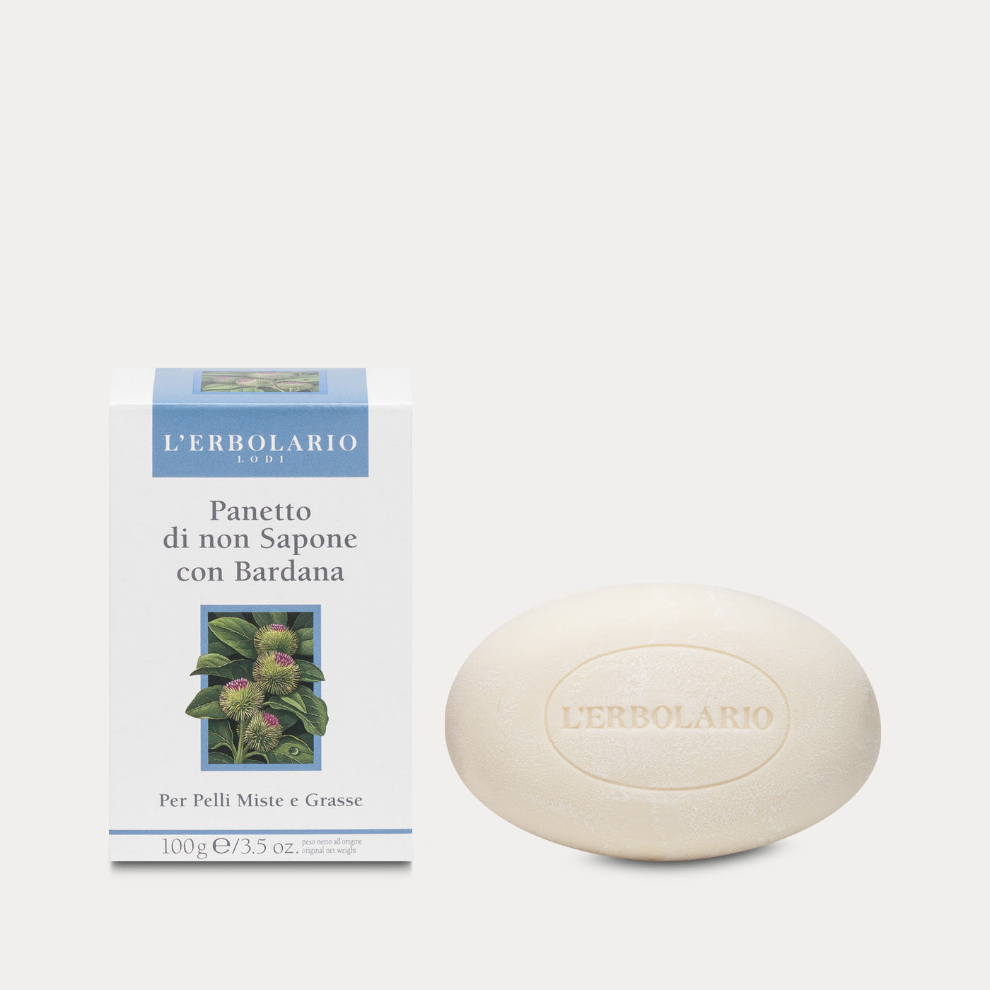 Panetto di non Sapone per Pelli Miste e Grasse