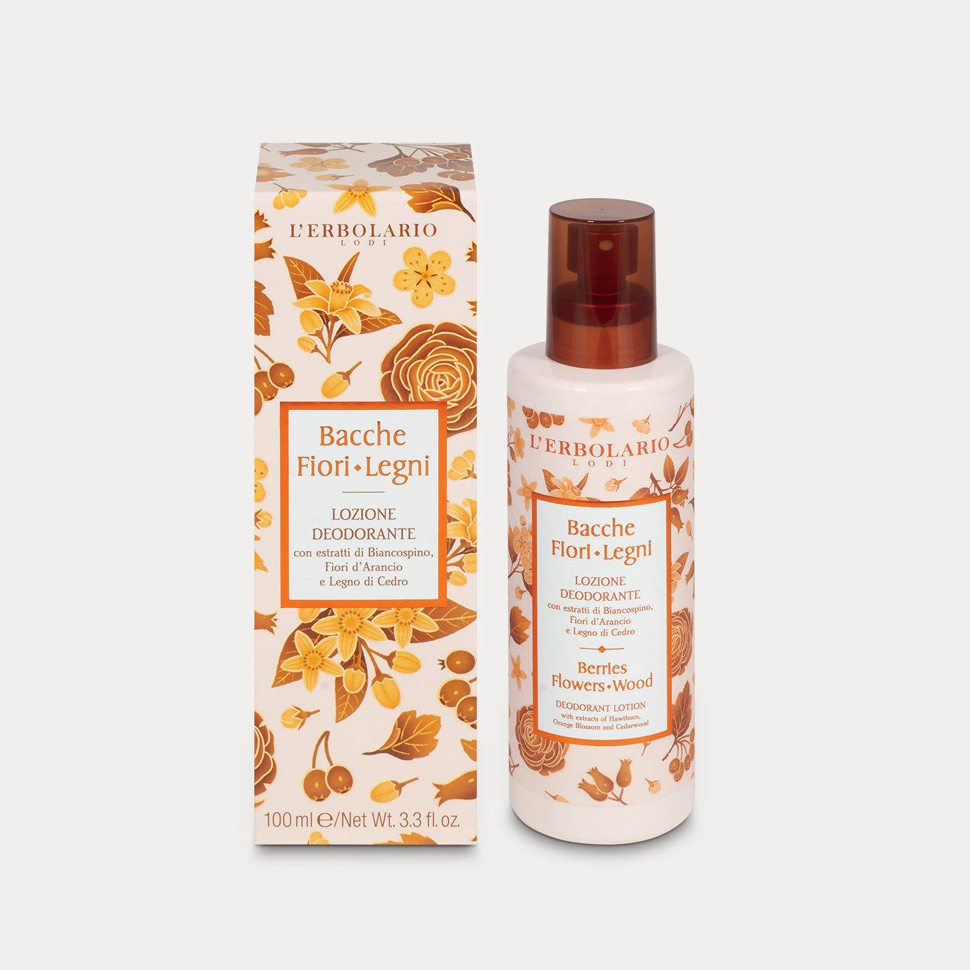 Lozione Deodorante Bacche Fiori Legni