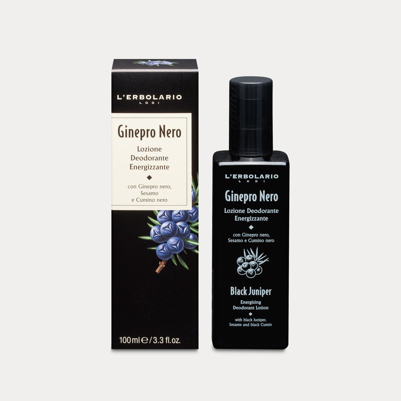 Lozione Deodorante Energizzante Ginepro Nero