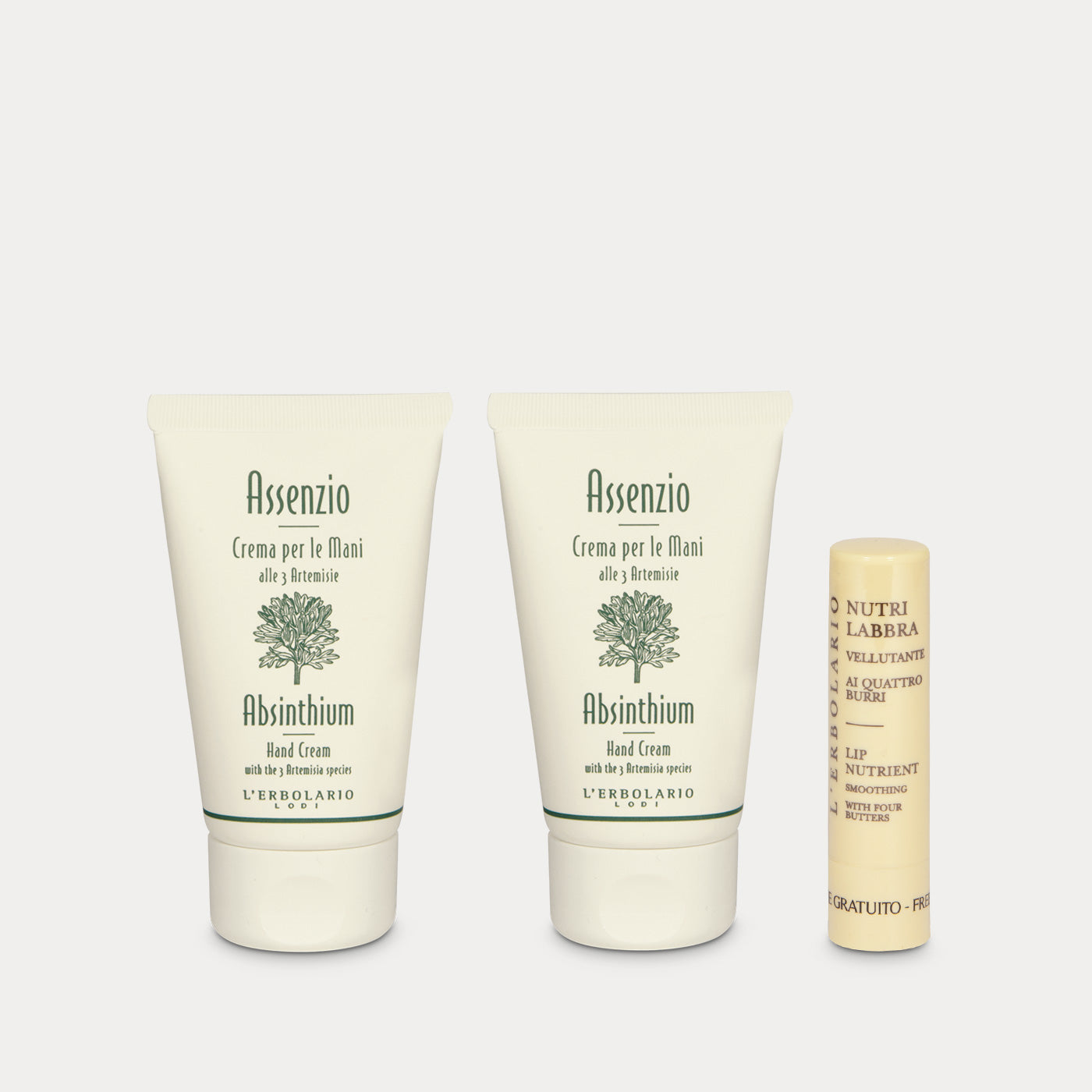 Crema Mani Assenzio e Nutrilabbra in omaggio