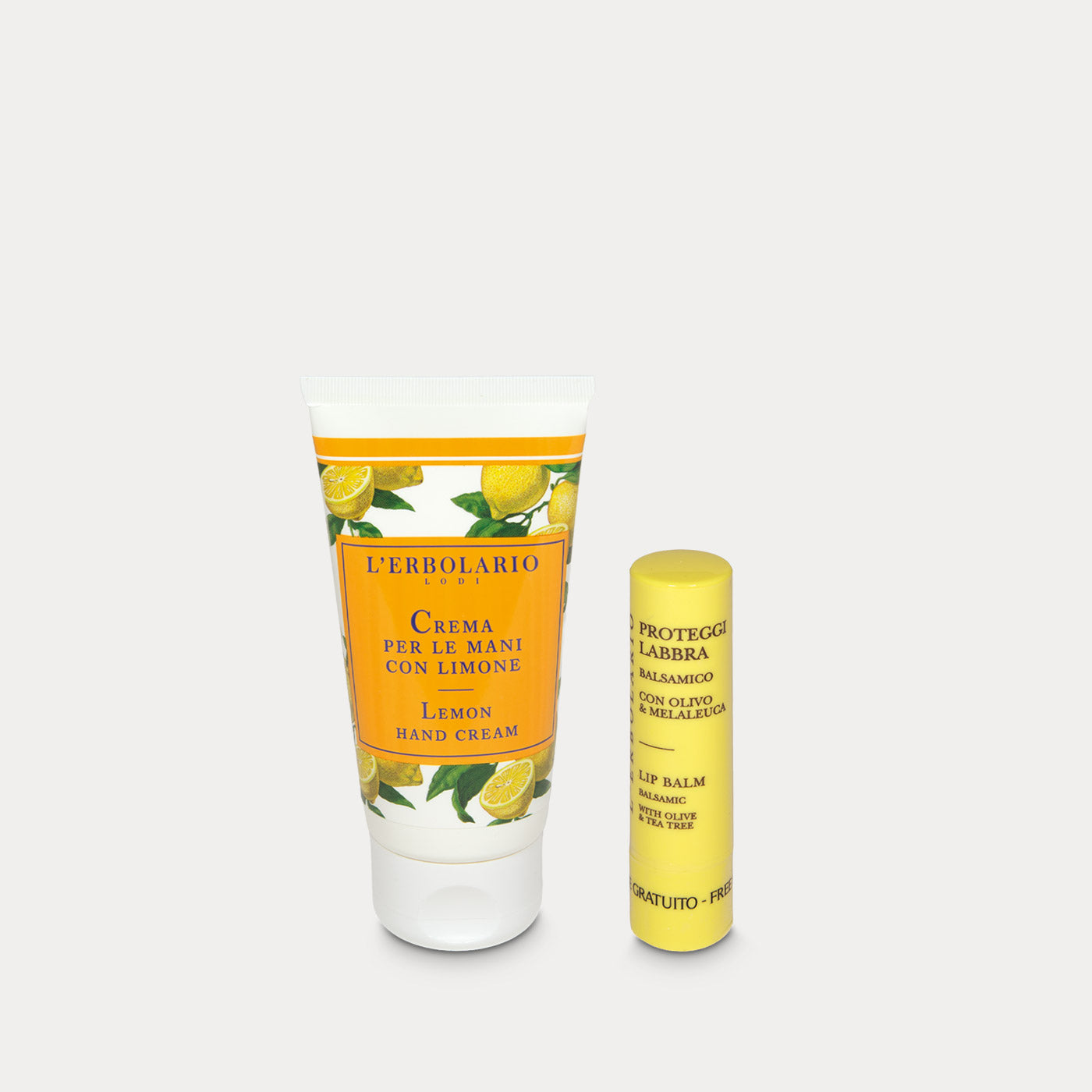 Crema Mani Limone e Proteggilabbra in omaggio