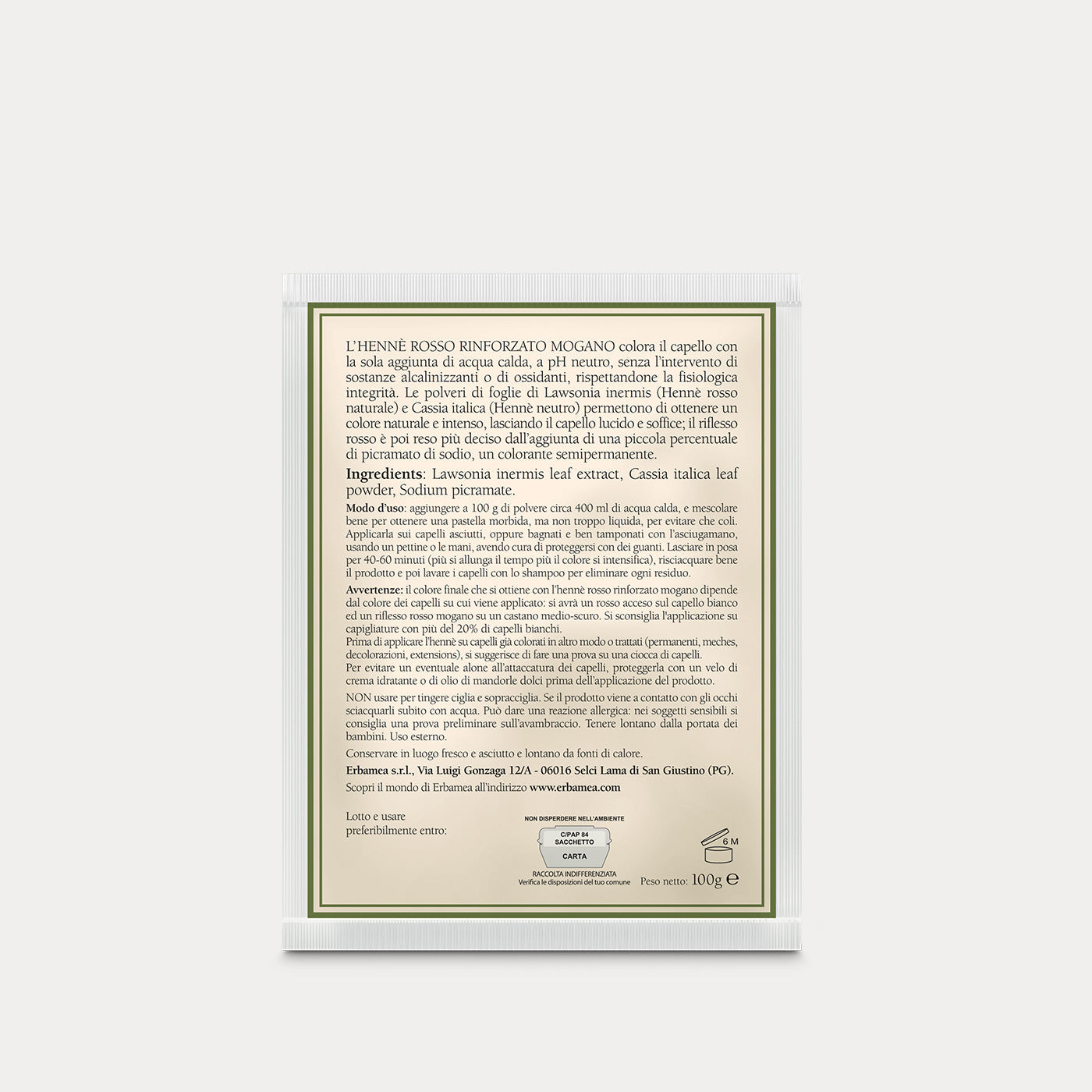 Hennè Rosso Rinforzato Mogano