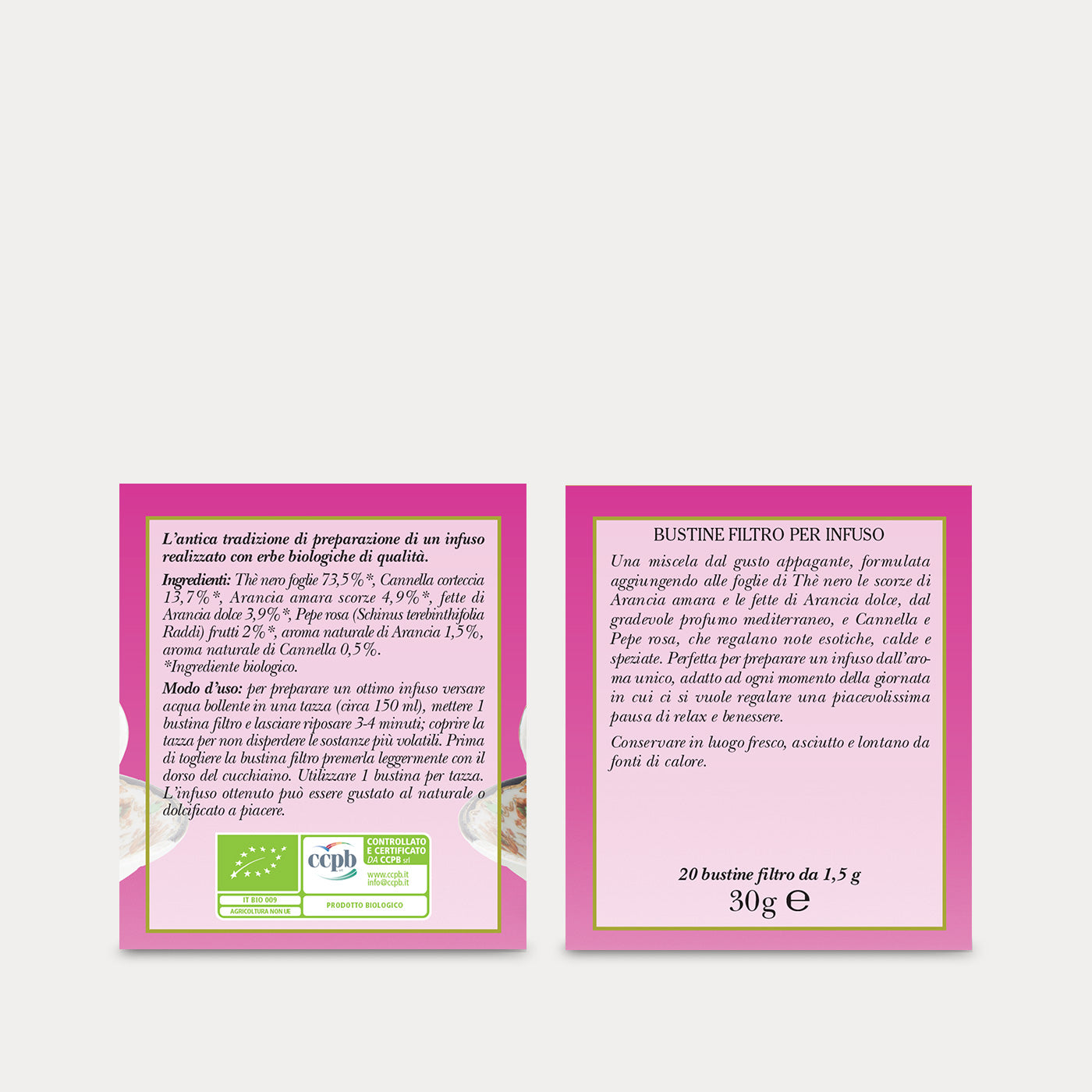 Infuso al Thè Nero Arancia e Cannella