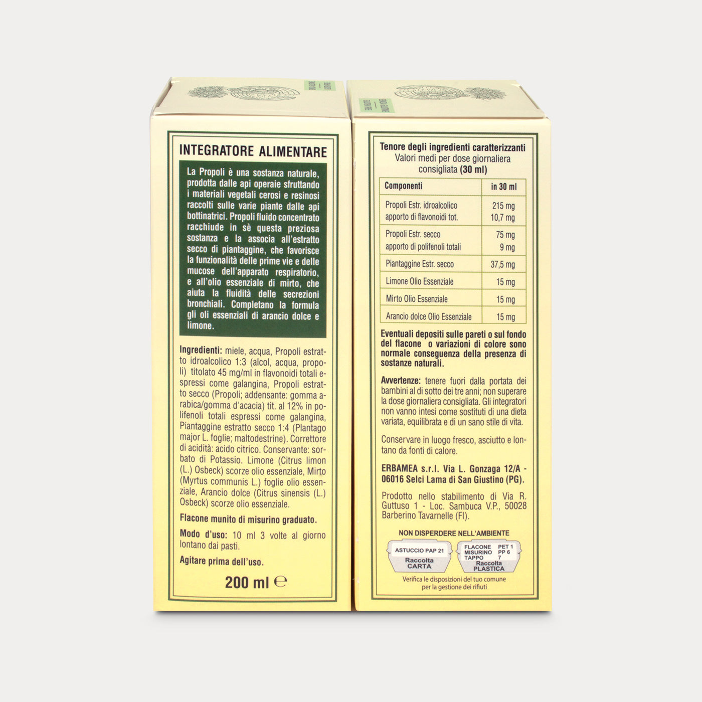 Fluido concentrato Propoli Titolata