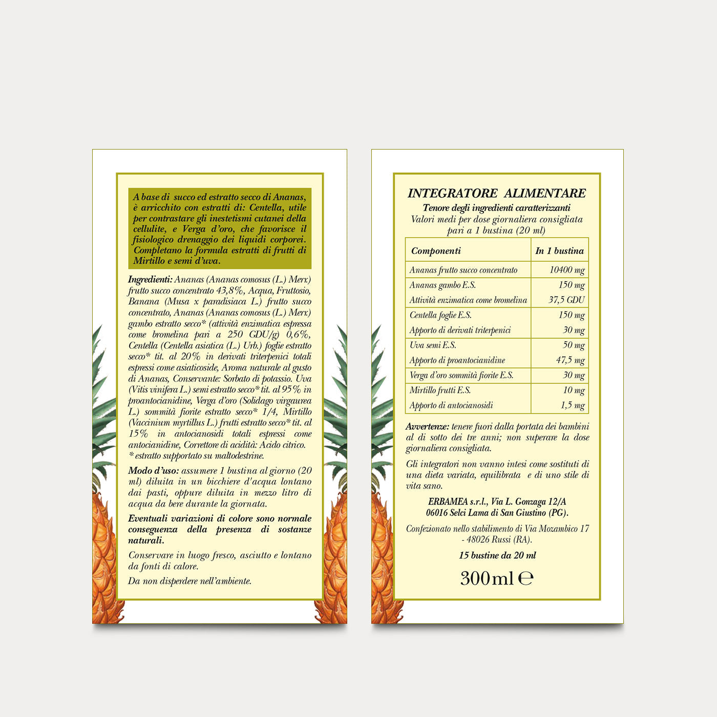 Fluido Ananas Cell in Bustine Monodose