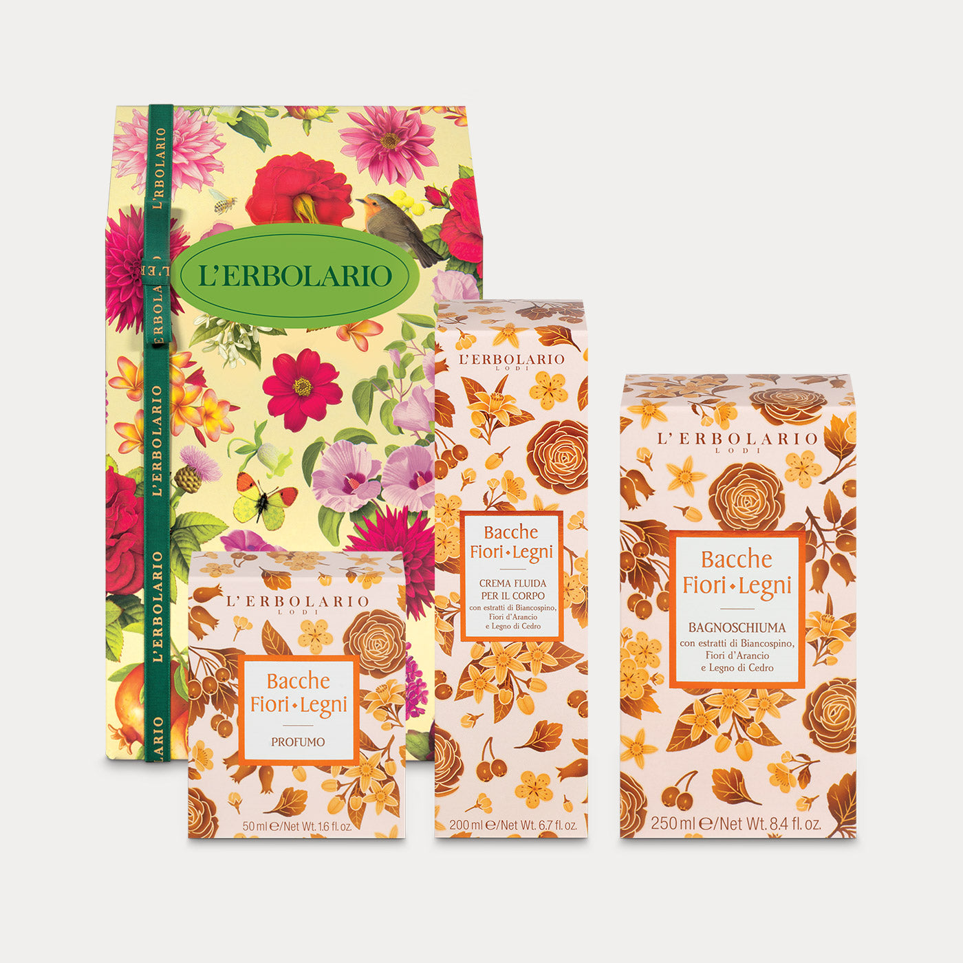 Confezione regalo Trio Profumo Bacche Fiori Legni